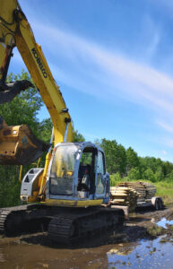 image of an excavator