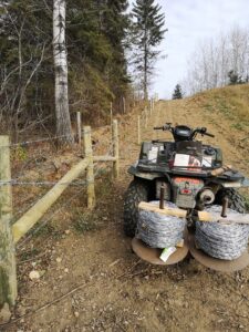 quad with barbwire