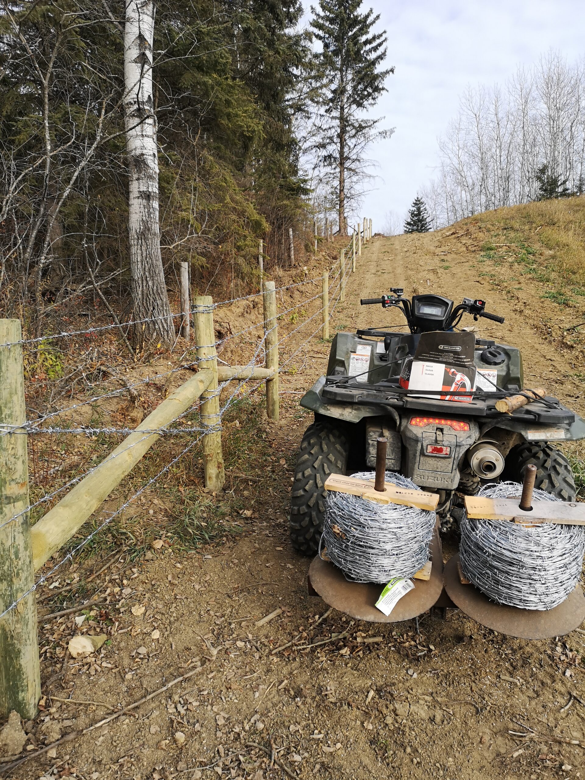 quad with barbwire
